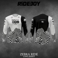 ZEBRA RIDE - premium long sleeve jersey RIDE AND JOY sports bike MTB downhill paragliding gantole dr