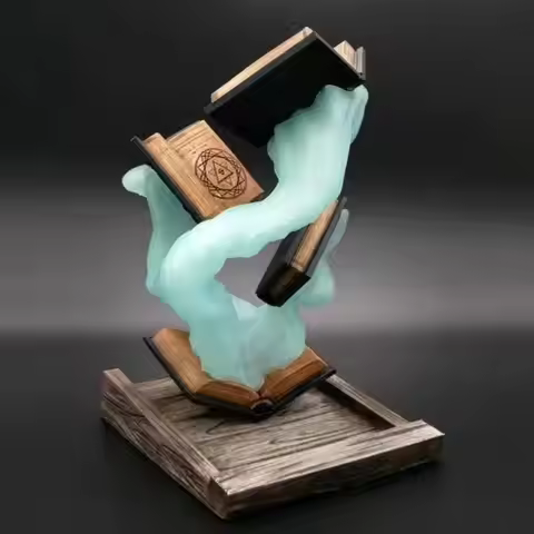 D100 Dice Holder Magic Dice Tower Book Decoration DND Dice Tower Board Game Dice Tower for Dungeon 3