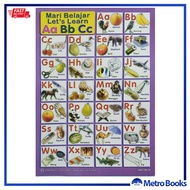 Poster Mari Belajar ABC / Lets Learn ABC (Poster Kanak-Kanak BM-BI) (Poster Card Paper) (Sarjana Med