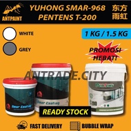 1.5KG PENTENS T-200 UV Resistant Elastomeric Waterproofing Coating (White / Grey) / Pentens t200