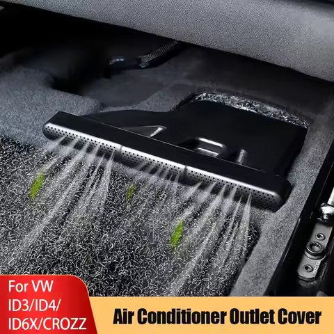 2X Car Seat Bottom AC Air Duct Vent Anti-blocking Protective Cover Kit For VW Volkswagen ID.3 ID.4 I