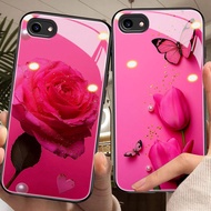 flower Casing for vivo y81,y85,y91,y93,y97,y95,x20,x23,x50,x70,x80,x90/pro,x100 tempered glass case 