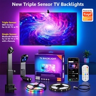 Tuya WiFi Triple Sensor TV LED Backlight Camera Screen Color Sync RGB Ambient Light Strip for 32 to 