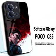 Case hp poco/S22 glossy soft case poco C85/Casing poco C85/ can request other types