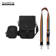 DAPPER กระเป๋าสะพายข้าง Nylon Crossbody Bag + Mini Pouch สีดำ