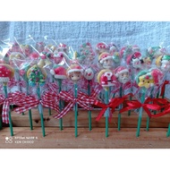 (min 20pcs) Christmas chocolate lollipops