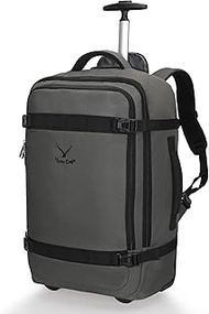 Rolling Backpack 42L Backpack with Wheels Airline Approved Carry on Luggage Laptop Travel Suitcase B