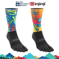 Injinji Unisex Artist Designed 2025 Limited Edition Trail Mid-weight Crew Running Socks