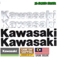 2PCS Kawasaki 3D Badge Logo Emblem Sticker Body Kawasaki NINJA 250 ZX25R H2R Z250 Z650 Z800 Z900 Z10