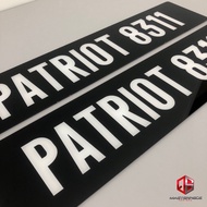 Number Plate Car 2D Plate Tanam Dalam No Plate Kereta 2D Nombor Plate Kereta Printed