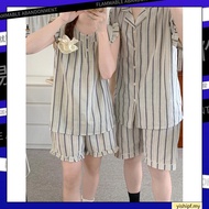 75429 Vacation Style Cotton Striped Loose Csole Women