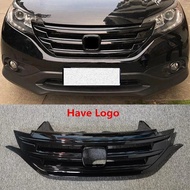 FOR Honda CRV Grille Trim Accessories 2012-2015 Year ABS Front Bumper Separator Refit Black Grills C