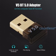 MINI USB BT BLUETOOTH 5.0 DONGLE STICK ADAPTER WIRELESS COMPUTER LAPTOP AUDIO [countless.sg]