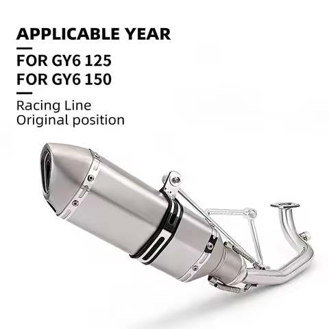 GY6 Motorbike Contact Pipe GY6 125 150cc Scooter Motorcycle Exhaust Muffler Contact Pipe 152qmi 157q