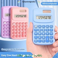 LUCKYSTOREGOODS Mini Pocket Calculator, 8-Digit Silent Scientific Calculator, Cartoon Large LCD Disp