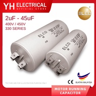 ELCO Motor Running Capacitor 400/450V / Washing Machine Capacitor kapasitor 2uf 4uf 5uf 6uf 8uf 10uf 16uf 18uf 20uf 25uf