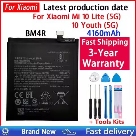 NEW BM4R Battery For Xiaomi Mi 10 Lite 5G / Mi 10 Youth Version Mi10 Lite MI 10Lite Mobile Phone Bat