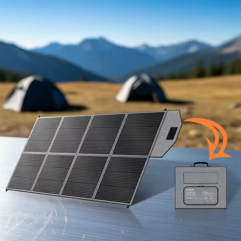 CTOLITY 400W Solar Panel Portable Solar Kit Complete 41V EVA Foldable Solar Charger For Generator Ca