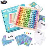 99 Multiplication Board Game Kids Wooden Montessori Educational Toys for Kids Math Learning