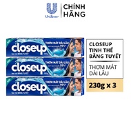 kem đánh răng closeup băng tuyết(3 cây x230g)