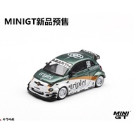 MINIGT 1: 64 Abarth Abarth 595 TY Special Edition LBWK Alloy Car Model