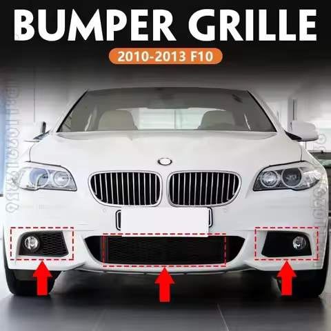 Grill F10 BMW Bumper for 2010-2013 F10 BMW 528i 528iX 535i 535iX 550i 550iX Hybrid 5 Bumper Grill Fo