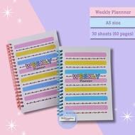 A5 WEEKLY PLANNER BOOK / WEEKLY PLANNER NOTEPAD / MONTHLY PLANNER 60 Pages 30 Sheets