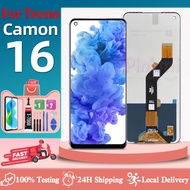For Tecno Camon 16 LCD With Frame Display Digitizer Touch Screen CE7 CE7j Assembly Replacement