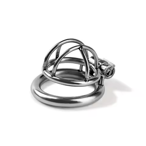 Stainless steel lock chastity plastic chastity drainage chastity device prisoner bird adult product