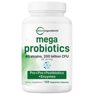 Micro-ingredient Super Probiotics2001 Billion Bacteria Units，120Vegetarian Capsules IZA9