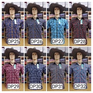 2-Pocket Plaid Shirt Short Sleeves Dp25-DP32