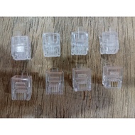 RJ11 Telephone Connector 6P4C 100 PCs