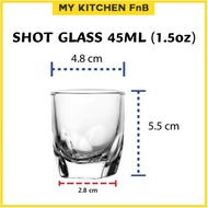 [Kitchen FnB] Shot Glass Whiskey Vodka Rum Cocktail Tequila Shooter Glass Cup Drinkware Liquor Glass