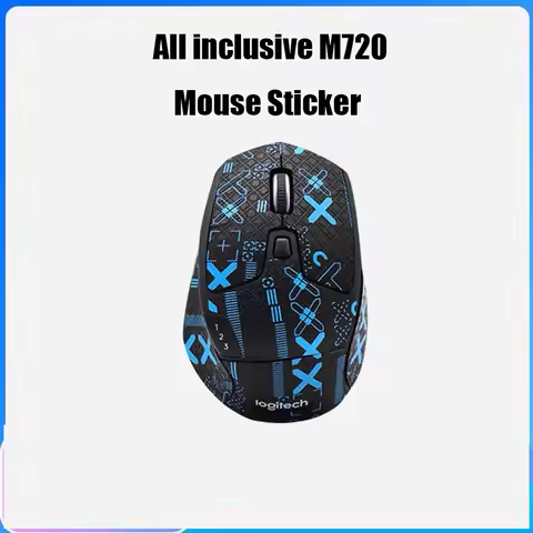 for Logitech M720 Mouse Grip Tape Skate Handmade All inclusive Sticker Professional Non Slip Lizard 