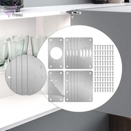 [Freneci] 12pcs Hinge Repair Plate with Metal Screw, Installable Hinge Repair Kit,