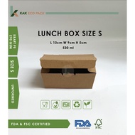 Disposable Paper Lunch Box Kraft Brown Recycle Paper