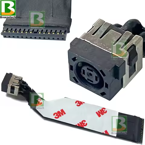 Genuine DC Power Jack Socket Wire Cable Connector for Dell Alienware M16 R1 M18 R1 M18 R2 P51E INF16