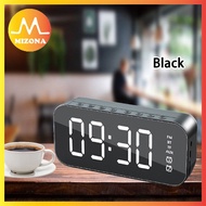 Mizona Digital Display LED Mirror Dual Alarm Wireless Bluetooth Speaker Music Alarm Clock