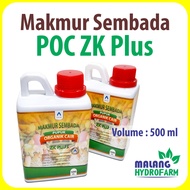 Pupuk Organik Cair ZK Plus 500 ml POC organic alami makmur sembada hydroponik hidroponik buah pemanis