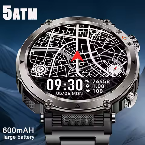 2025 New forXiaomiFashion luxury Watch HT30 GPS Compass Smart Watch Outdoor Sport Man AMOLED 366*366