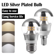 LED Mirror Bulb E27 E14 Half Silver Filament 5W 7W 9W LED Bulb 220V Warm Replace 30W Halogen Bulb Ba