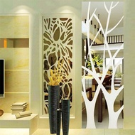 3d Pohon Akrilik Cermin Stiker Dinding Removable DIY Art Decal