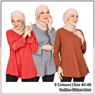 FC Mart - Nursing Friendly Women Blouse / Baju Perempuan / Long Sleeve BF Muslimah Blouse / Blause Wanita Lengan Panjang