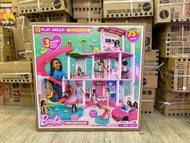 พร้อมส่ง Barbie the Movie Dreamhouse with 3-Story Slide บาร์บี้ดรีมเฮาส์ พร้อมสไลเดอร์สูงสามชัั้น รุ