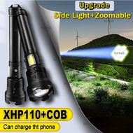 XHP90 Flashlight Highest configuration Led light XHP90 COB Torchlight 2*26650 Large Capacity Battery