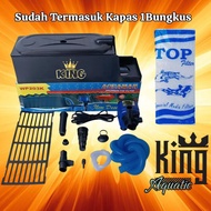 MESIN AQUAMAN WP-203K + COTTON: complete package of top filter box pump machine top filter aquarium 