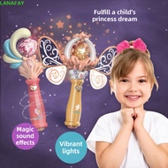 LANAFAY Magic Wand Toy, With Music With Light Fairy Wand, Princess Toy Snowflake Light Shine Glow Ch