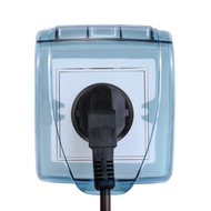 Universal 86 Waterproof Wall Switch Socket Box PVC Transparent Shell Panel Splash Proof Box