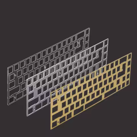 KBD 67 68 Key Mechanical Keyboard Brass Aluminum Polycarbonate Positioning Plate 68 Layout Compatibl