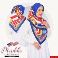 BAWAL MERDEKA/TUDUNG MERDEKA/BAWALCOTTON BIDANG Budak 38 / Dewasa 45  C0RAK MERDEKA/TEMA